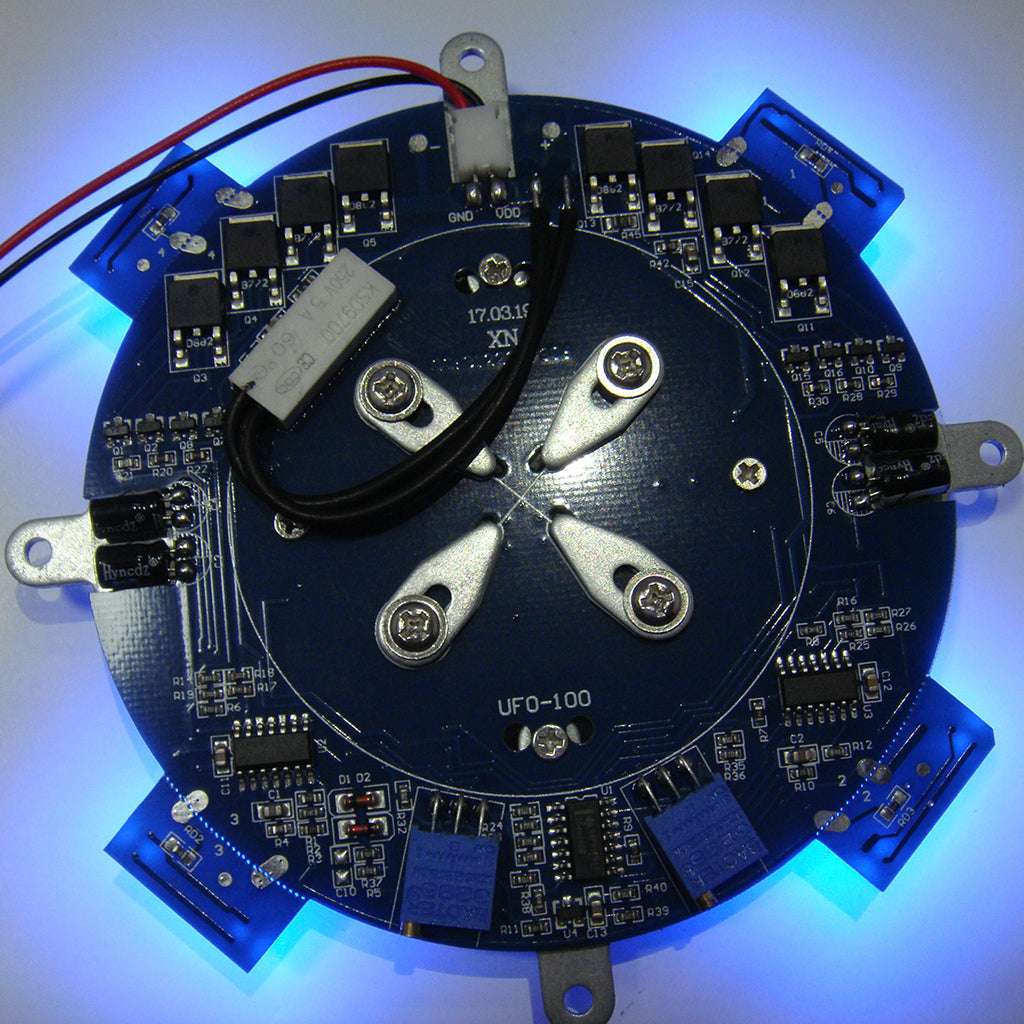 DIY磁気浮遊モジュール 科学実験キット LED発光付き マグネティックサスペンション 知育玩具 デスクテック装飾 耐荷重500g