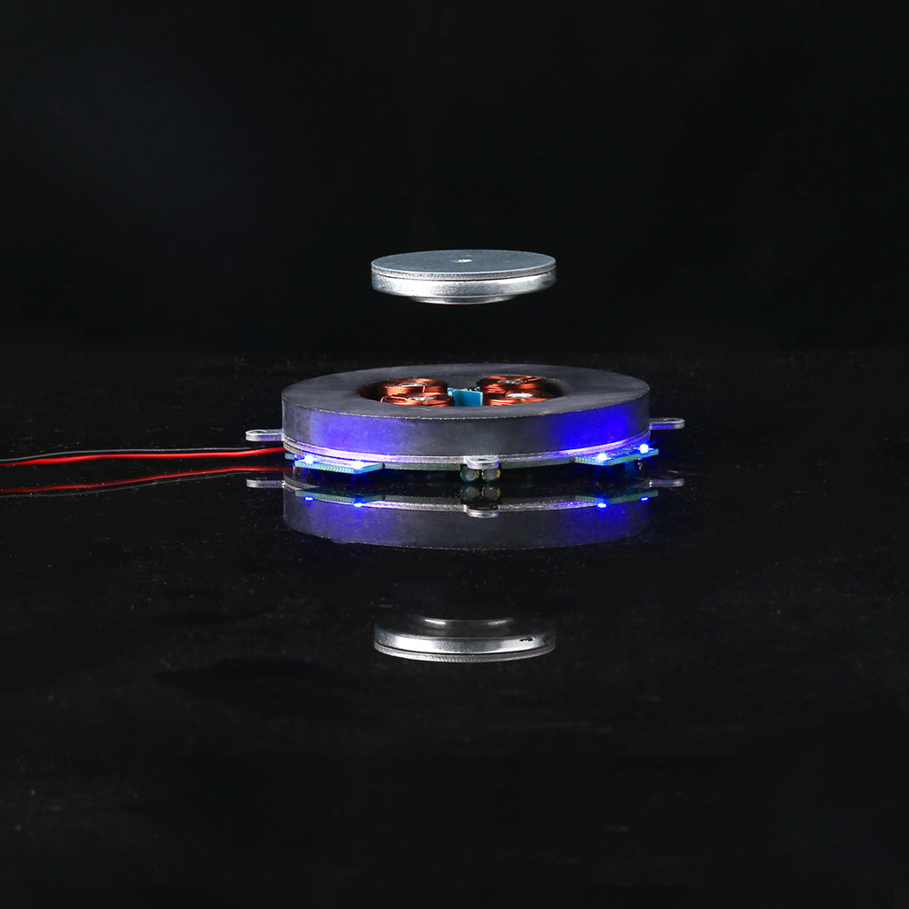 DIY磁気浮遊モジュール 科学実験キット LED発光付き マグネティックサスペンション 知育玩具 デスクテック装飾 耐荷重500g