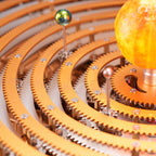 DM405 メカニカル太陽系モデル DIY 金属組立キット 8 惑星回転 天体学習 デスクインテリア置物 ギア駆動