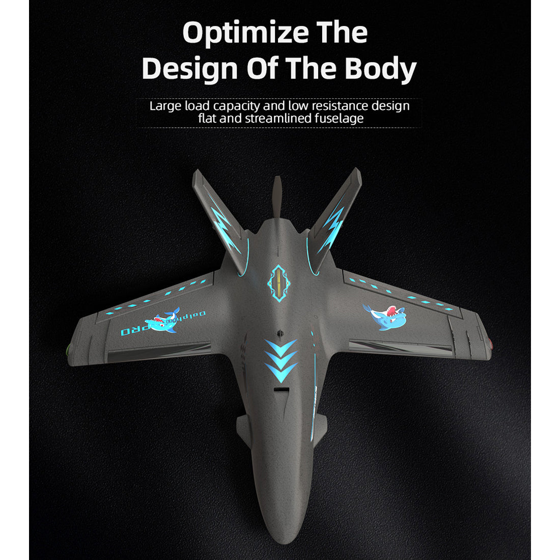 Dolphin Pro 800mm FPV固定翼機 フルセット｜TX12 MKII ELRS送信機＋RP1受信機付き