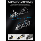 Dolphin Pro 800mm FPV固定翼機 フルセット｜TX12 MKII ELRS送信機＋RP1受信機付き