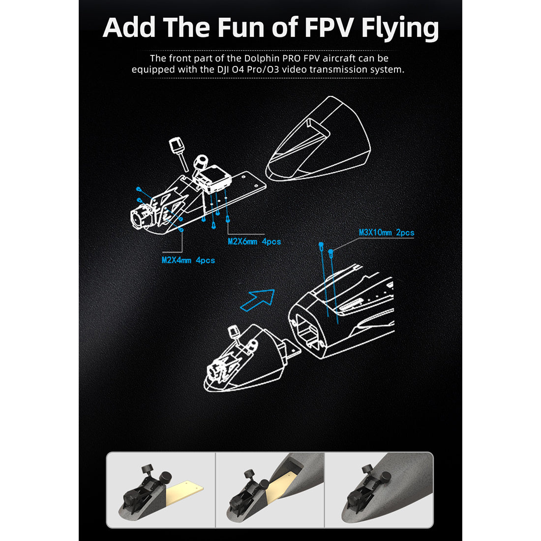 Dolphin Pro 800mm FPV固定翼機 フルセット｜TX12 MKII ELRS送信機＋RP1受信機付き