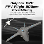 Dolphin Pro 800mm FPV固定翼機 フルセット｜TX12 MKII ELRS送信機＋RP1受信機付き
