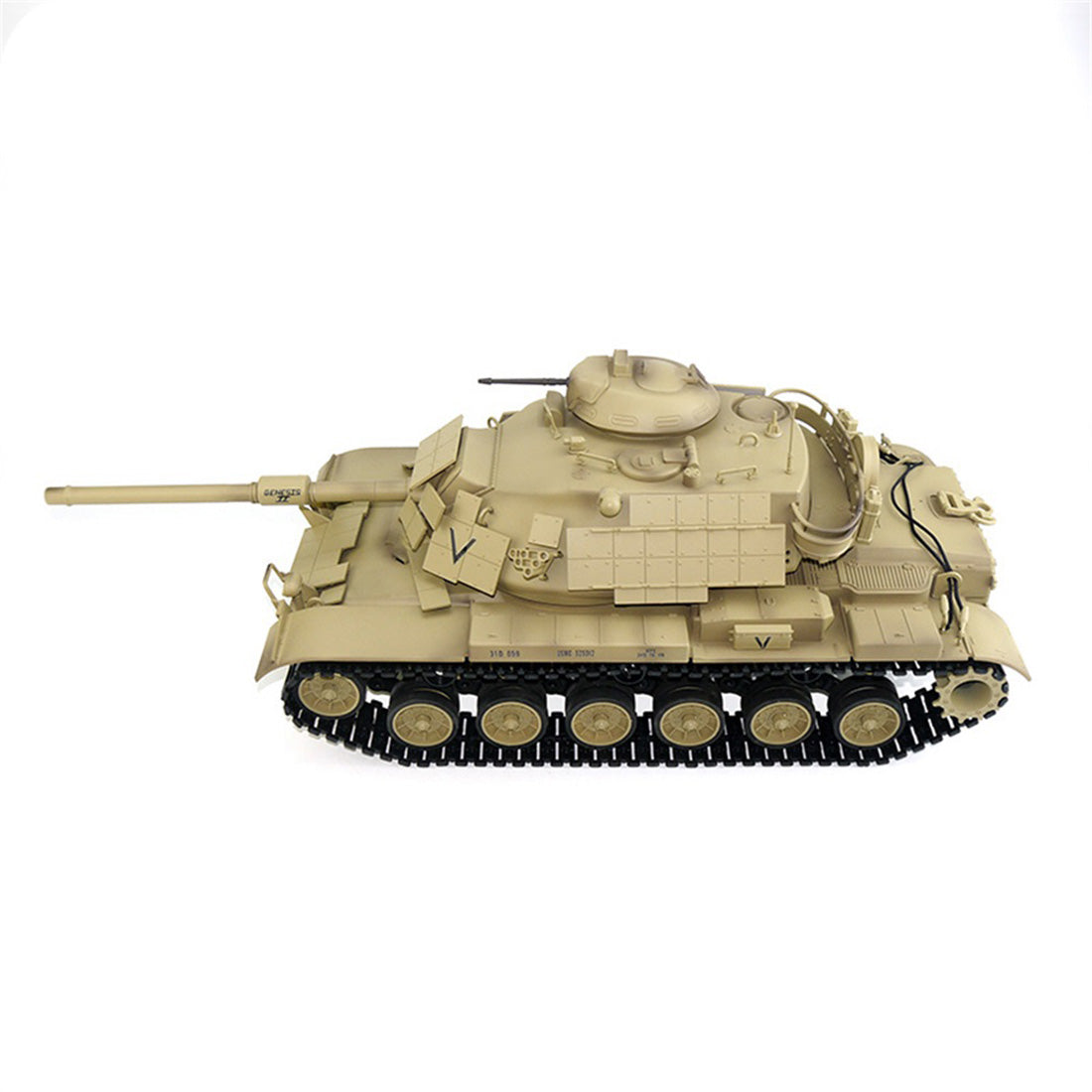 1/16 2.4G RCアメリカンM60A1主力戦車 ライト&サウンド付き ベーシックバージョン 赤外線 スモーキング機能