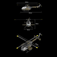 RC ERA C180 (BO 105機体) 1/25 Scale RCヘリコプター 2.4G 6CH フライバーレス単ローター 気圧+TOF LiDAR高度保持 光学流れ測位 RTF版
