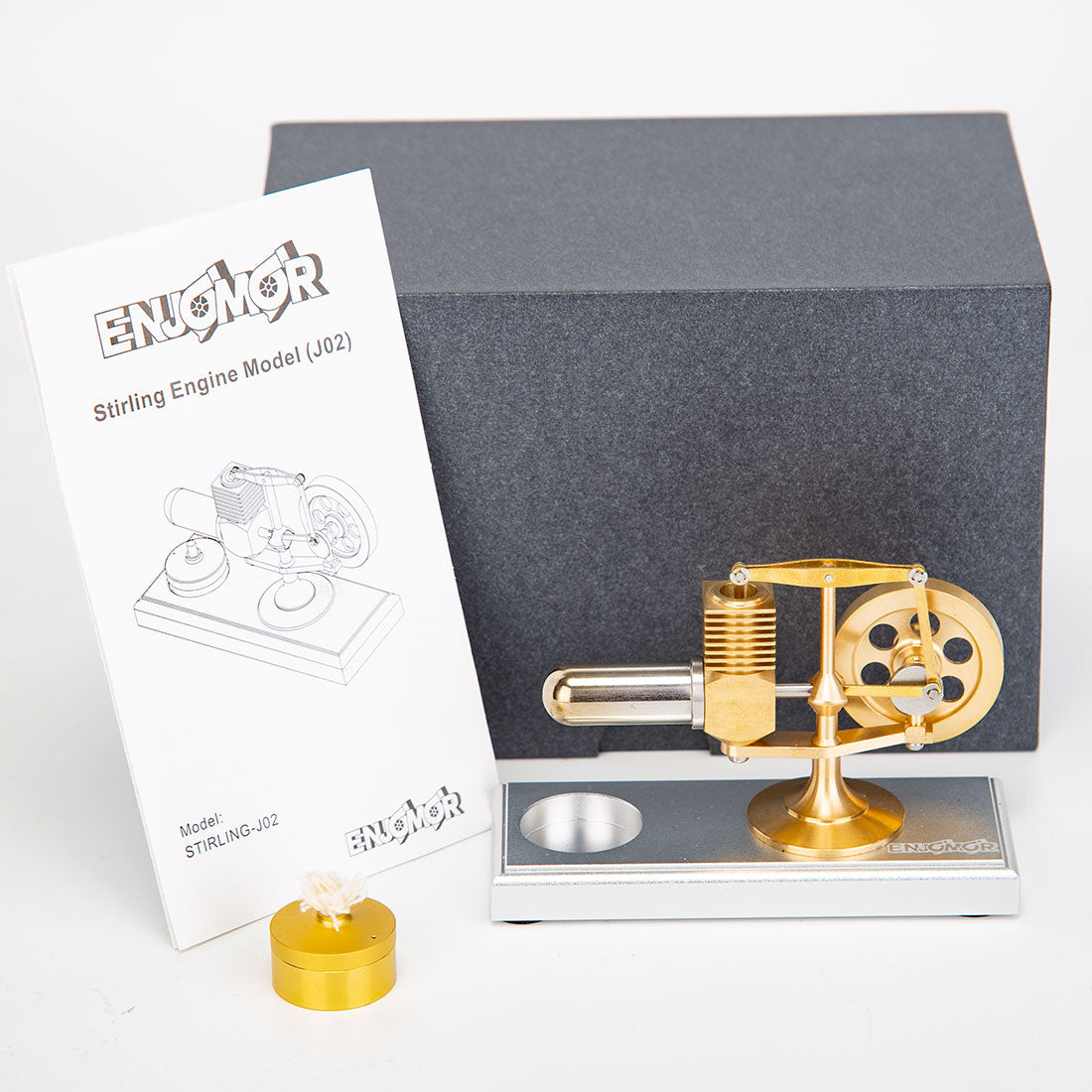 ENJOMOR Hog ミニバランスビームスターリングエンジン RTR 完成品 金属製熱空気エンジン STEM 模型