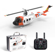 WOLFBUSH×YU XIANG F07S UH-1 Huey 1/34 スケール RC ヘリコプター GPS 搭載 8CH ブラシレス直駆 6G 無ブレード 白救助塗装 RTF 版