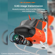 WOLFBUSH×YU XIANG F07S UH-1 Huey 1/34 スケール RC ヘリコプター GPS 搭載 8CH ブラシレス直駆 6G 無ブレード 白救助塗装 RTF 版