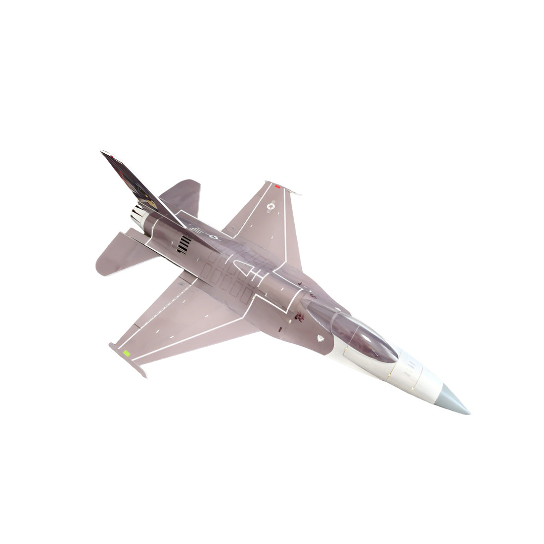 F-16 370mm翼幅 RC飛行機 30mmダクテッドファン DIY組立キット PNP ブラウン
