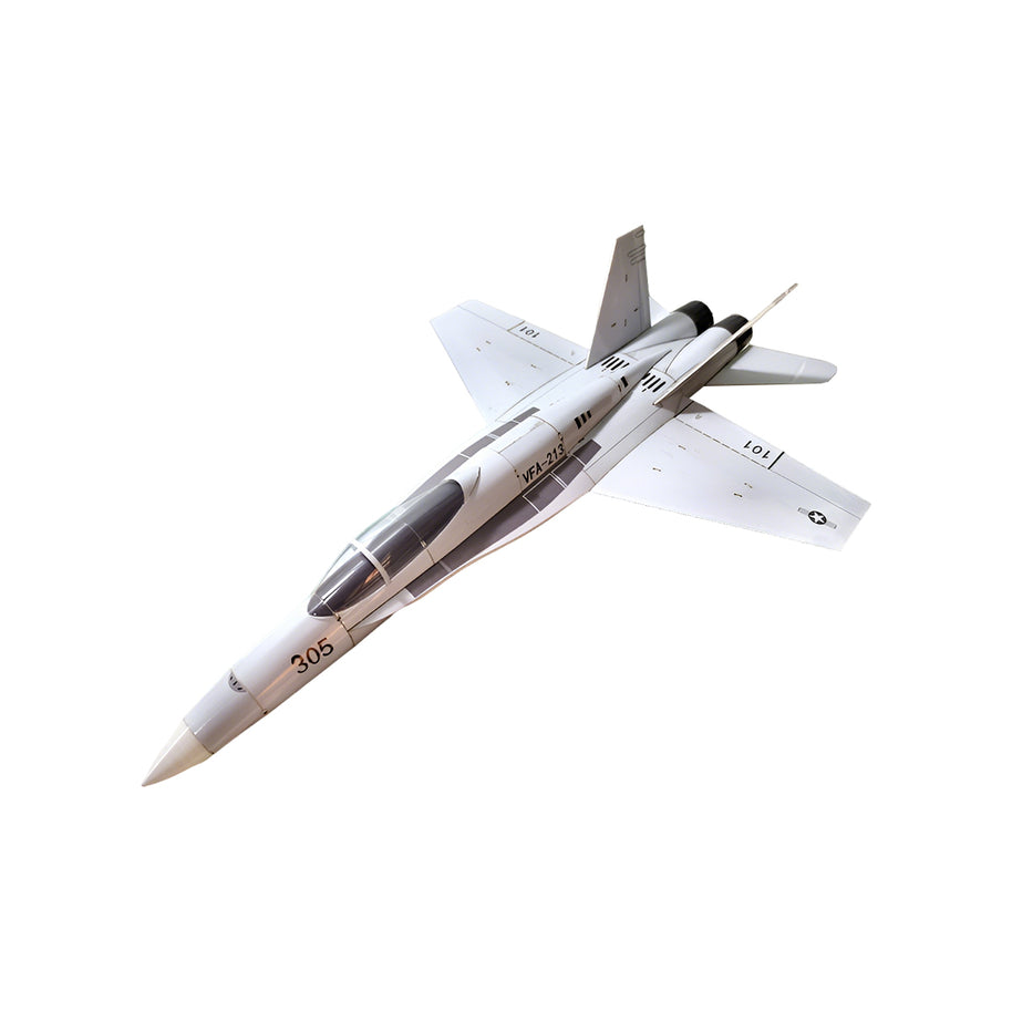 F-18 395mm翼幅 RC飛行機 デュアル30mmダクテッドファン DIY組立キット PNP グレー