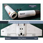 F-18 395mm翼幅 RC飛行機 デュアル30mmダクテッドファン DIY組立キット PNP グレー