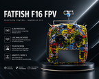 FATFISH F16 FPV送信機 ELRS 5.8G映像伝送 ホールジンバル タッチパネル