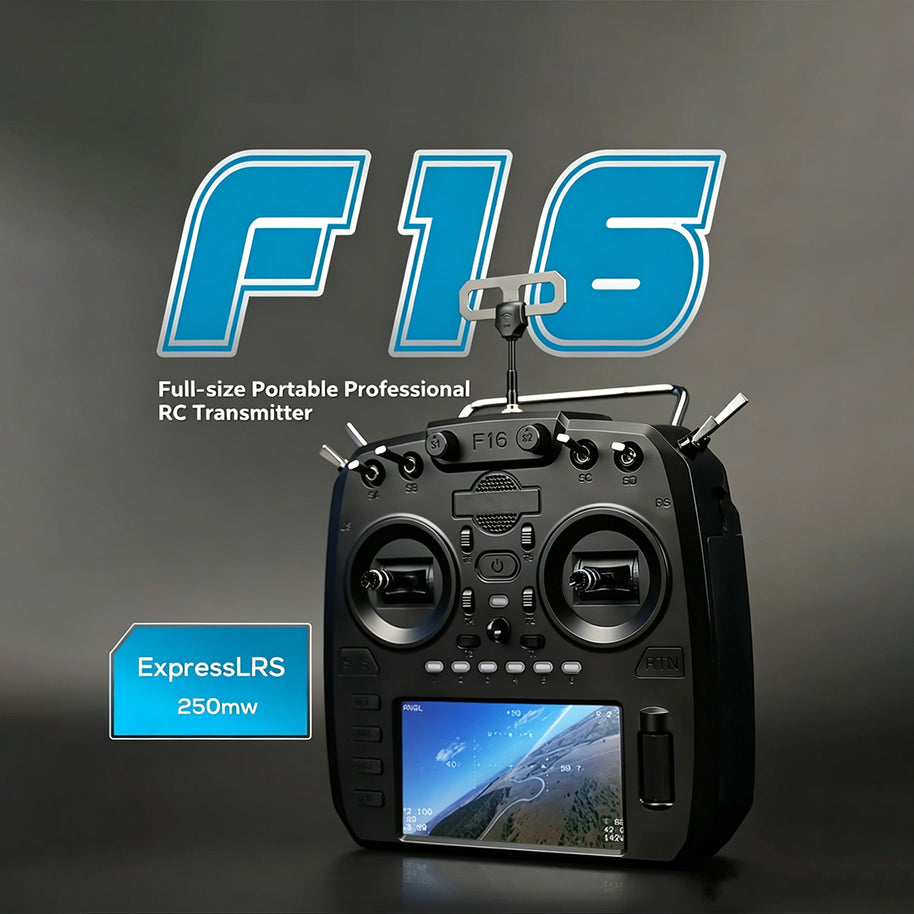 FATFISH F16 FPV送信機 ELRS 5.8G映像伝送 ホールジンバル タッチパネル