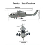 FL500 AH-1 500-Class 2.4G 6チャンネルスケール RCヘリコプターモデル（FLISHRC L7飛行コントローラー・4方式測位GPS・リアルコックピット対応｜RTF版）