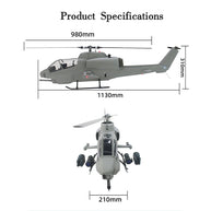 FL500 AH-1 500-Class 2.4G 6チャンネルスケール RCヘリコプターモデル（FLISHRC L7飛行コントローラー・4方式測位GPS・リアルコックピット対応｜RTF版）
