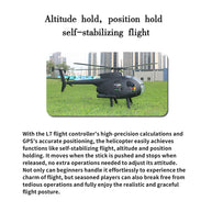FL500 AH-6 500-Class 2.4G 6チャンネルスケール RCヘリコプターモデル（FLISHRC L7飛行コントローラー・4方式測位GPS対応｜RTF/マットブラック仕様）
