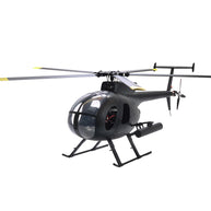 FL500 AH-6 500-Class 2.4G 6チャンネルスケール RCヘリコプターモデル（FLISHRC L7飛行コントローラー・4方式測位GPS対応｜RTF/マットブラック仕様）