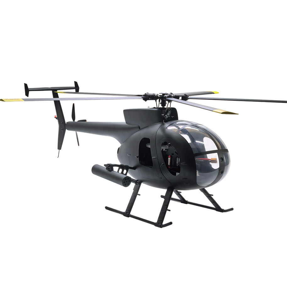 FL500 AH-6 500-Class 2.4G 6チャンネルスケール RCヘリコプターモデル（FLISHRC L7飛行コントローラー・4方式測位GPS対応｜RTF/マットブラック仕様）
