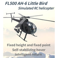 FL500 AH-6 500-Class 2.4G 6チャンネルスケール RCヘリコプターモデル（FLISHRC L7飛行コントローラー・4方式測位GPS対応｜RTF/マットブラック仕様）