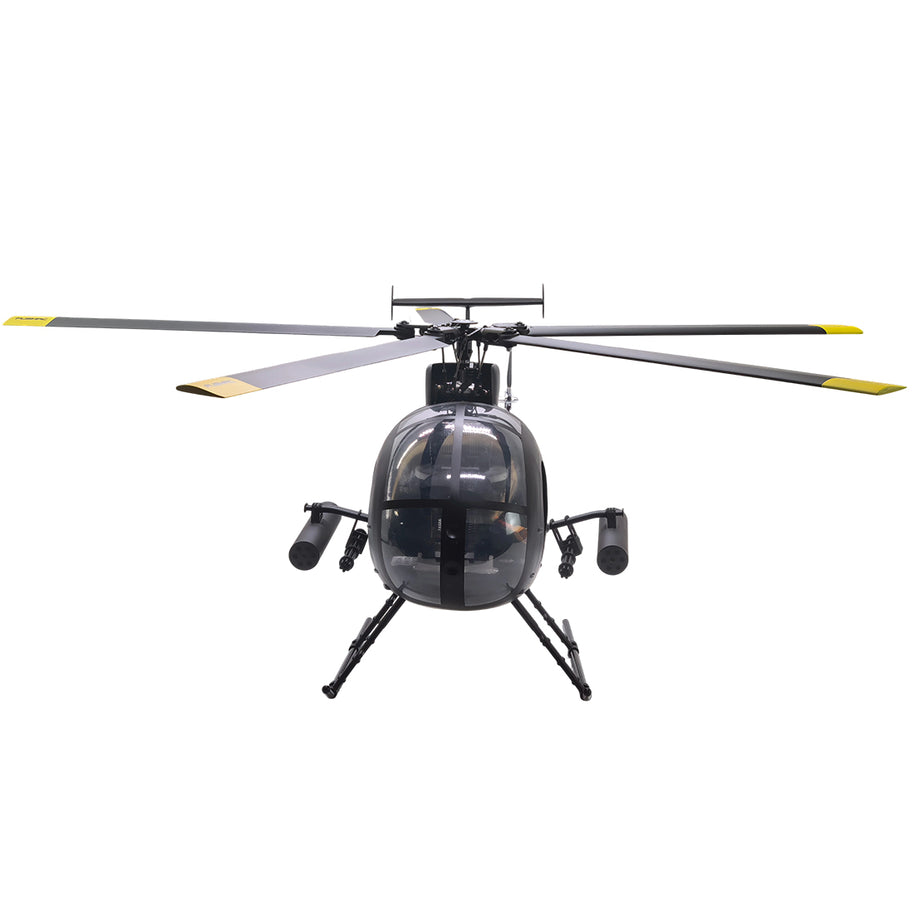 FL500 AH-6 500-Class 2.4G 6チャンネルスケール RCヘリコプターモデル（FLISHRC L7飛行コントローラー・4方式測位GPS対応｜RTF/マットブラック仕様）