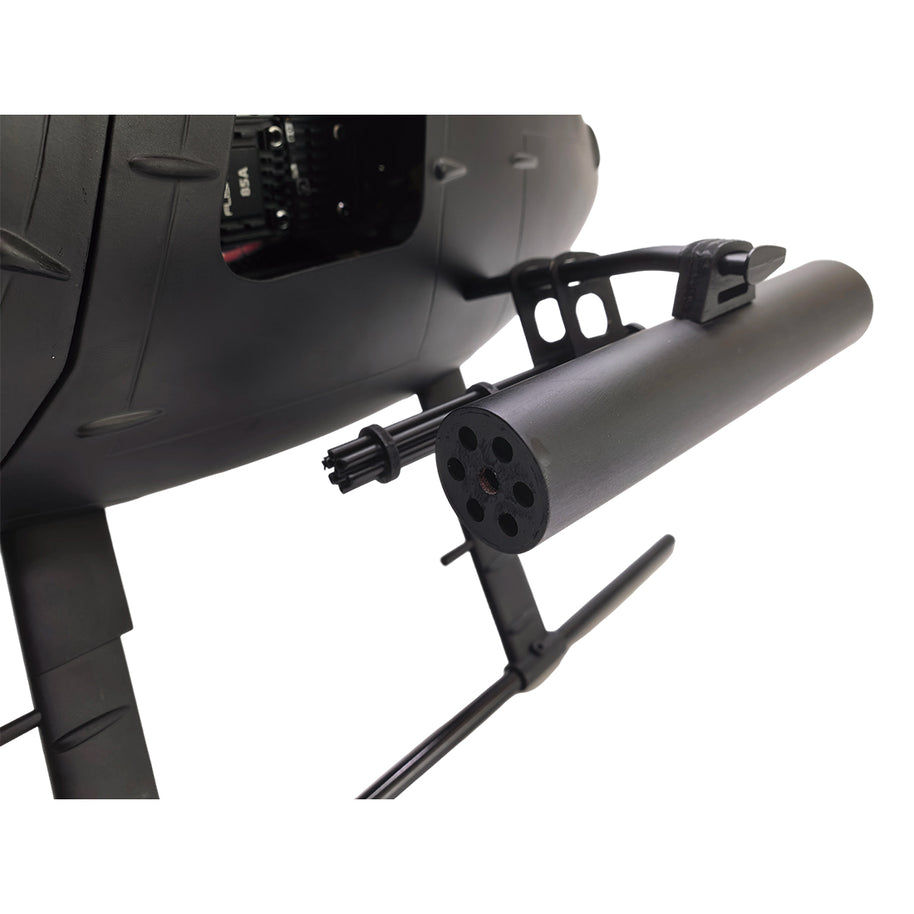 FL500 AH-6 500-Class 2.4G 6チャンネルスケール RCヘリコプターモデル（FLISHRC L7飛行コントローラー・4方式測位GPS対応｜RTF/マットブラック仕様）