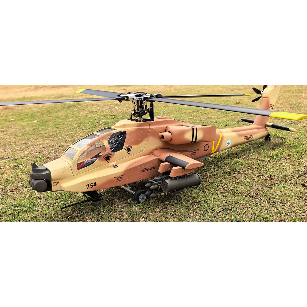 FL500 AH-64 500-Class 2.4G 6チャンネルスケール RCヘリコプターモデル（FLISHRC L7飛行コントローラー・4方式測位GPS対応｜RTF版）