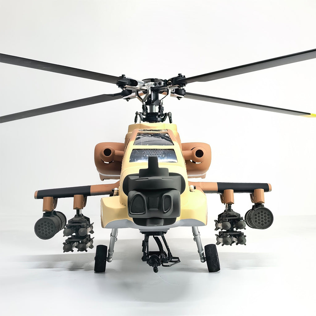 FL500 AH-64 500-Class 2.4G 6チャンネルスケール RCヘリコプターモデル（FLISHRC L7飛行コントローラー・4方式測位GPS対応｜RTF版）