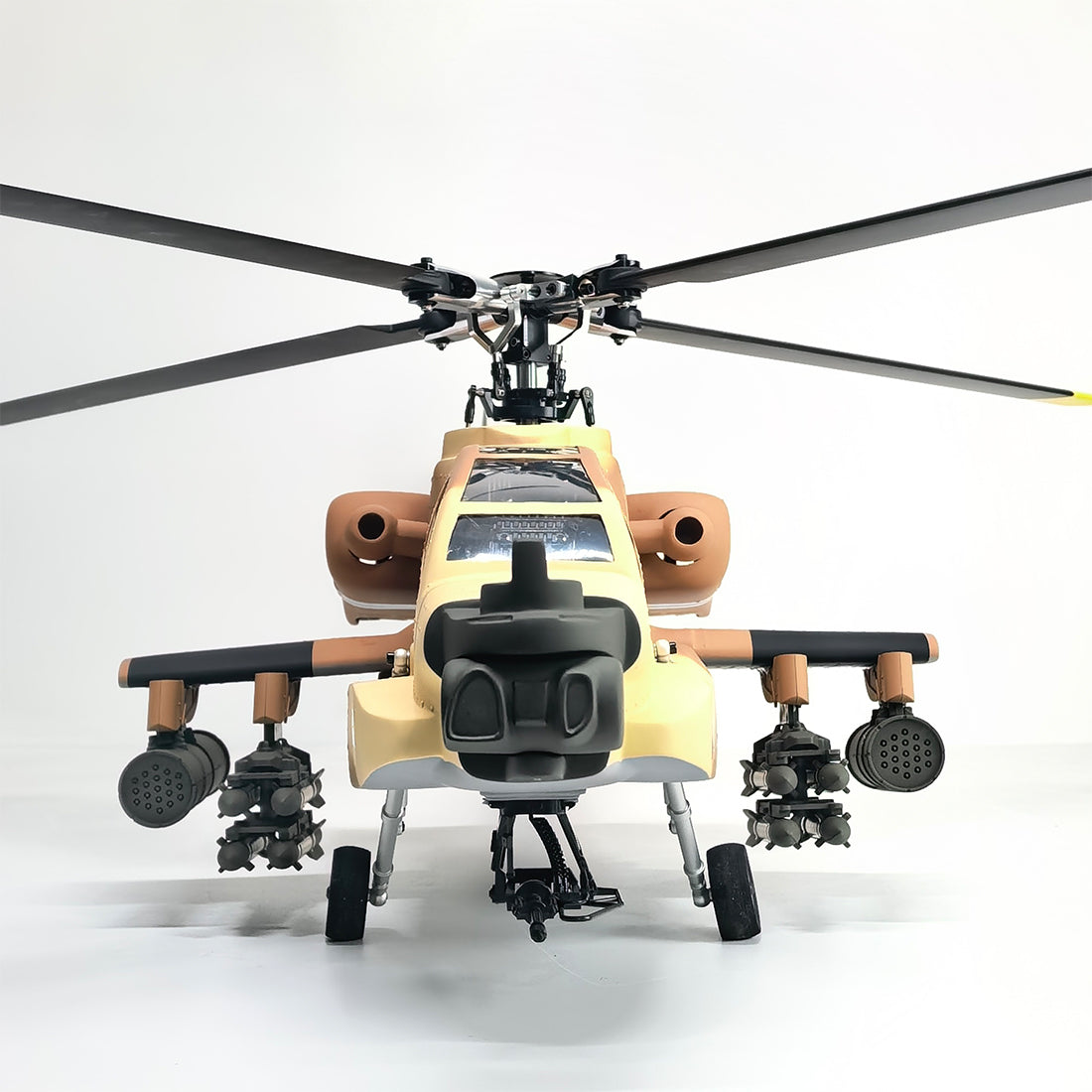 FL500 AH-64 500-Class 2.4G 6チャンネルスケール RCヘリコプターモデル（FLISHRC L7飛行コントローラー・4方式測位GPS対応｜RTF版）