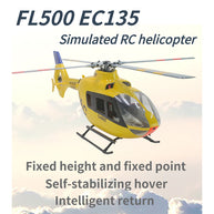 FL500 EC135 500-Class 2.4G 6チャンネルスケール RCヘリコプターモデル（FLISHRC L7飛行コントローラー・4方式測位GPS対応｜RTFバージョン）