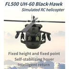 FL500 UH-60 500-Class 2.4G 6チャンネルスケール RCヘリコプターモデル（FLISHRC L7飛行コントローラー・4方式測位GPS・リアルコックピット対応｜RTFバージョン）