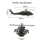 FL500 UH-60 500-Class 2.4G 6チャンネルスケール RCヘリコプターモデル（FLISHRC L7飛行コントローラー・4方式測位GPS・リアルコックピット対応｜RTFバージョン）