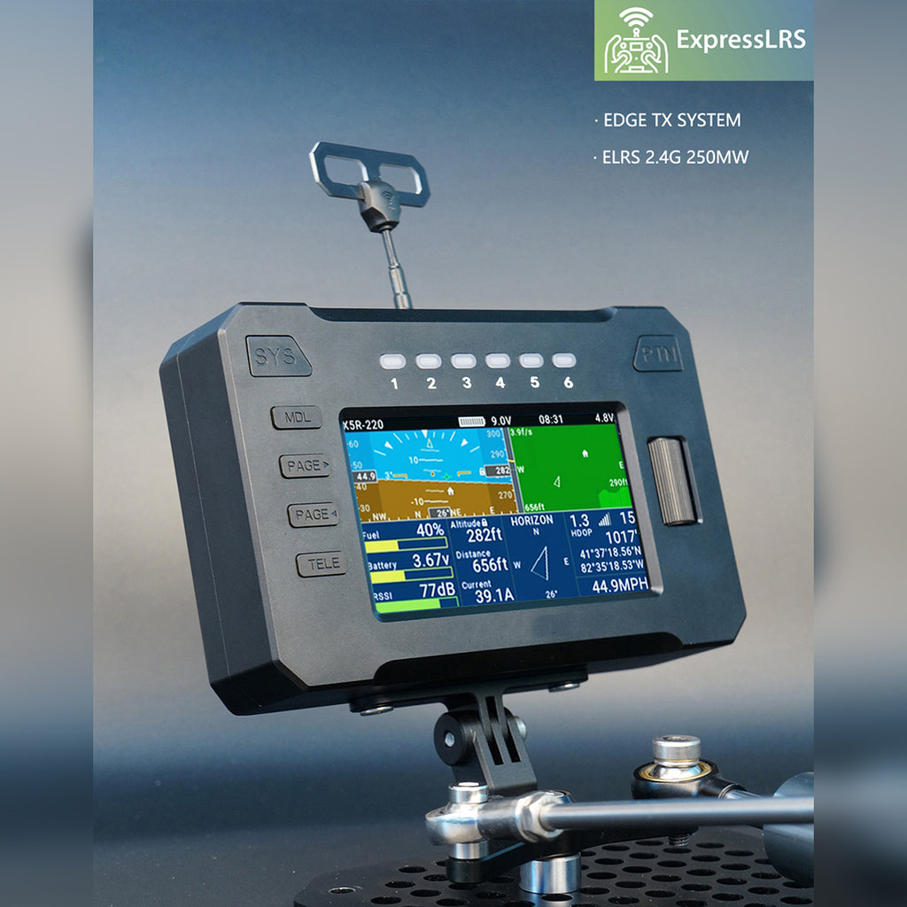 WOLFBUSH FF10 飛行シミュレーターコントローラー 10リンク 2.4G RCトランスミッター ELRS 2.4G CNC金属製