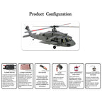 FLISHRC FL500 SH-60ヘリ｜500クラス GPS4モード測位 L7フライトコントローラー グラスファイバー機体 RTF