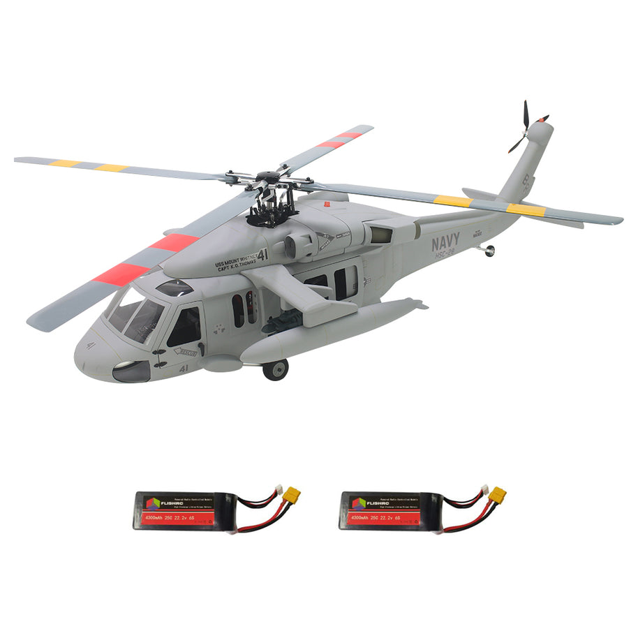 FLISHRC FL500 SH-60ヘリ｜500クラス GPS4モード測位 L7フライトコントローラー グラスファイバー機体 RTF
