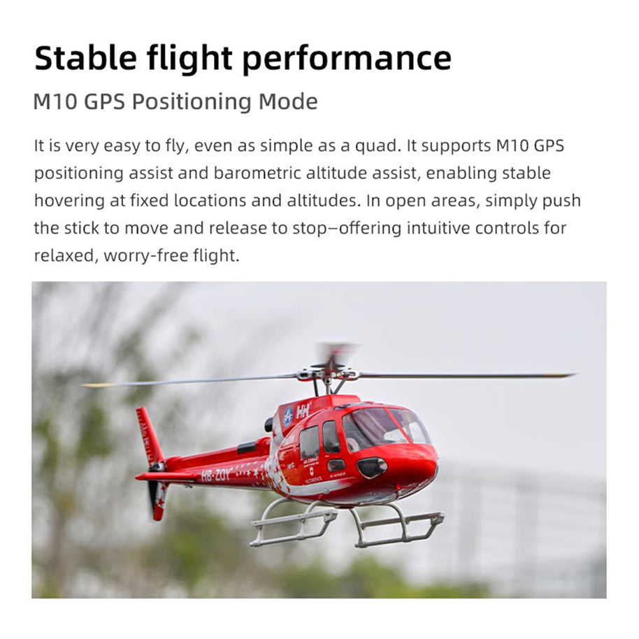 FLYWING AS-350 470級RCヘリ｜ACEフラコン マルチ衛星GPS測位 自動帰還 ワンタッチローター 2.4G長距離操作 3モード飛行