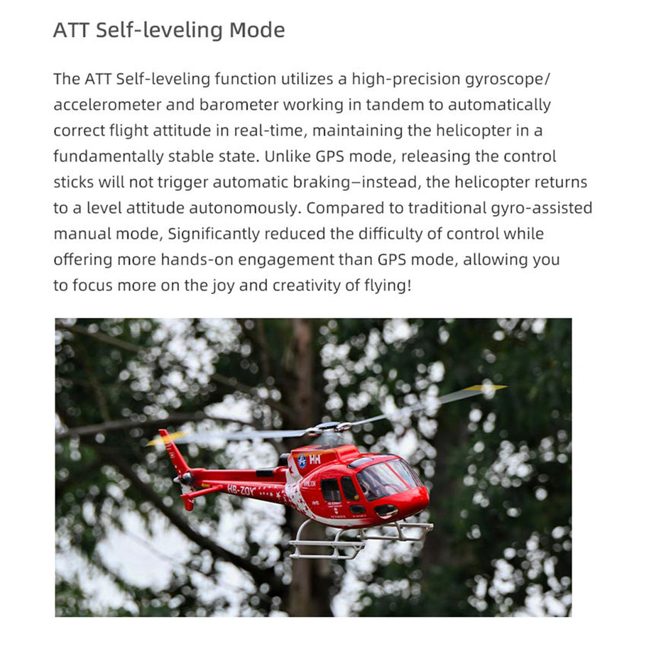 FLYWING AS-350 470級RCヘリ｜ACEフラコン マルチ衛星GPS測位 自動帰還 ワンタッチローター 2.4G長距離操作 3モード飛行
