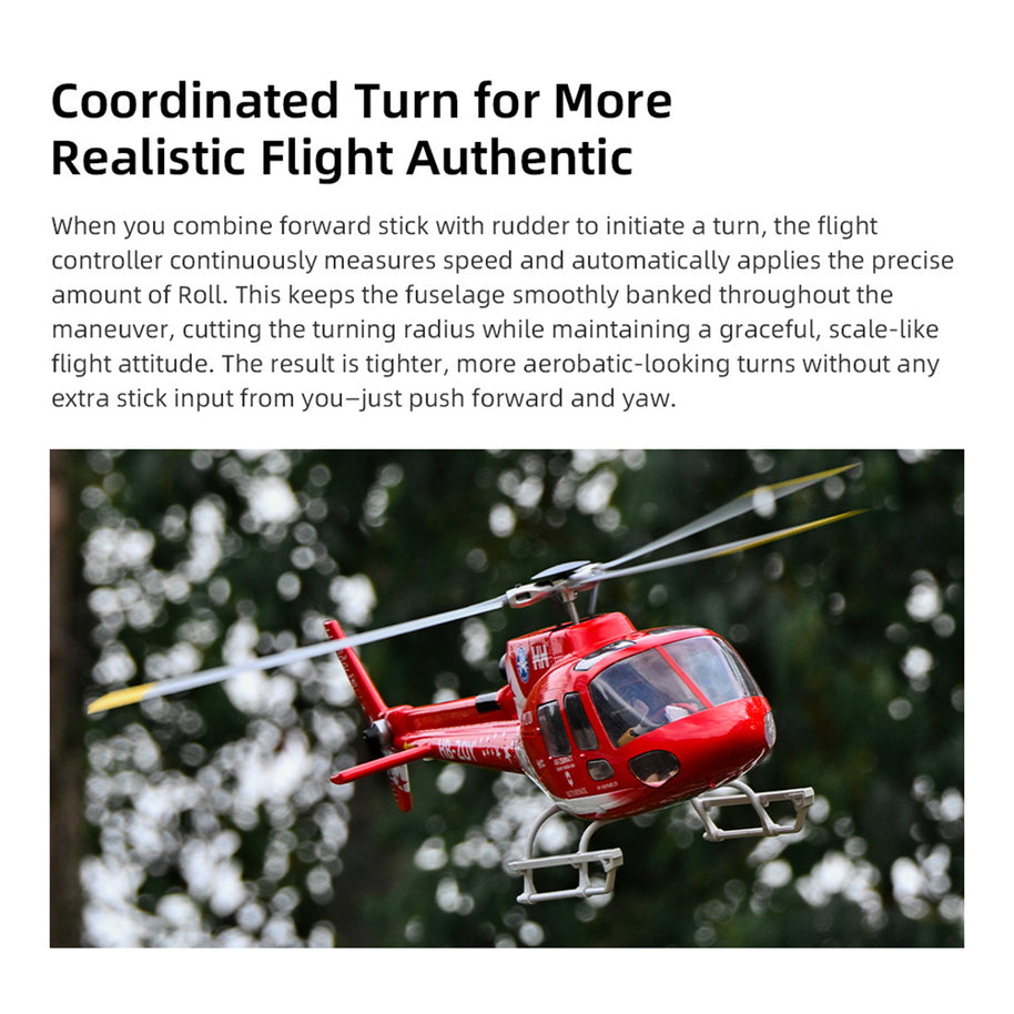 FLYWING AS-350 470級RCヘリ｜ACEフラコン マルチ衛星GPS測位 自動帰還 ワンタッチローター 2.4G長距離操作 3モード飛行