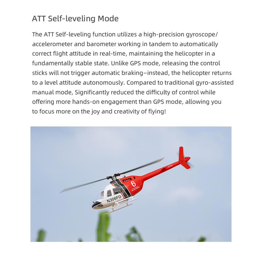 FLYWING Bell-206-V3 470クラス 6CHスケールヘリ 本体キット | 送信機別売り 技適不要