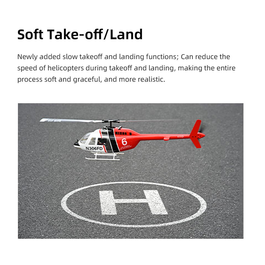FLYWING Bell-206-V3 470クラス 6CHスケールヘリ 本体キット | 送信機別売り 技適不要