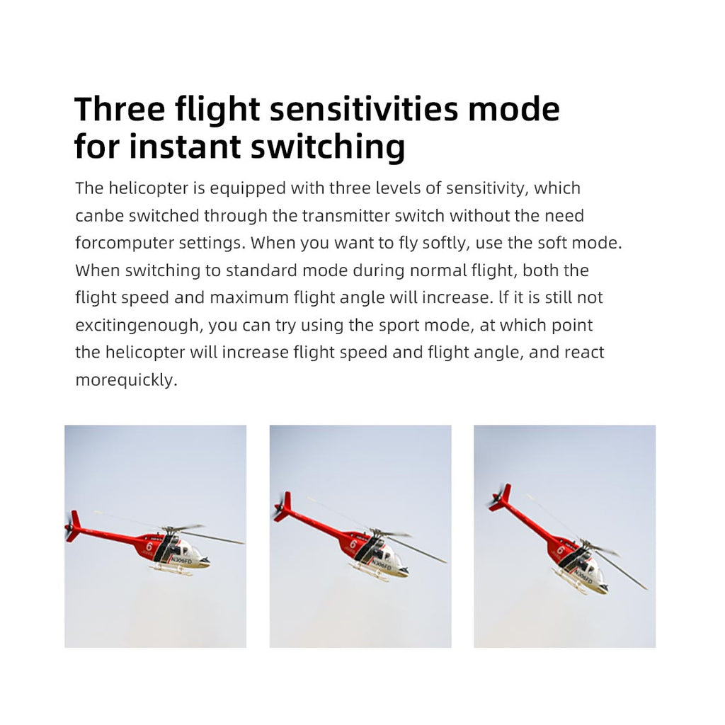 FLYWING Bell-206-V4 470クラス 6CHスケールヘリ 本体キット | 送信機別売り 技適不要