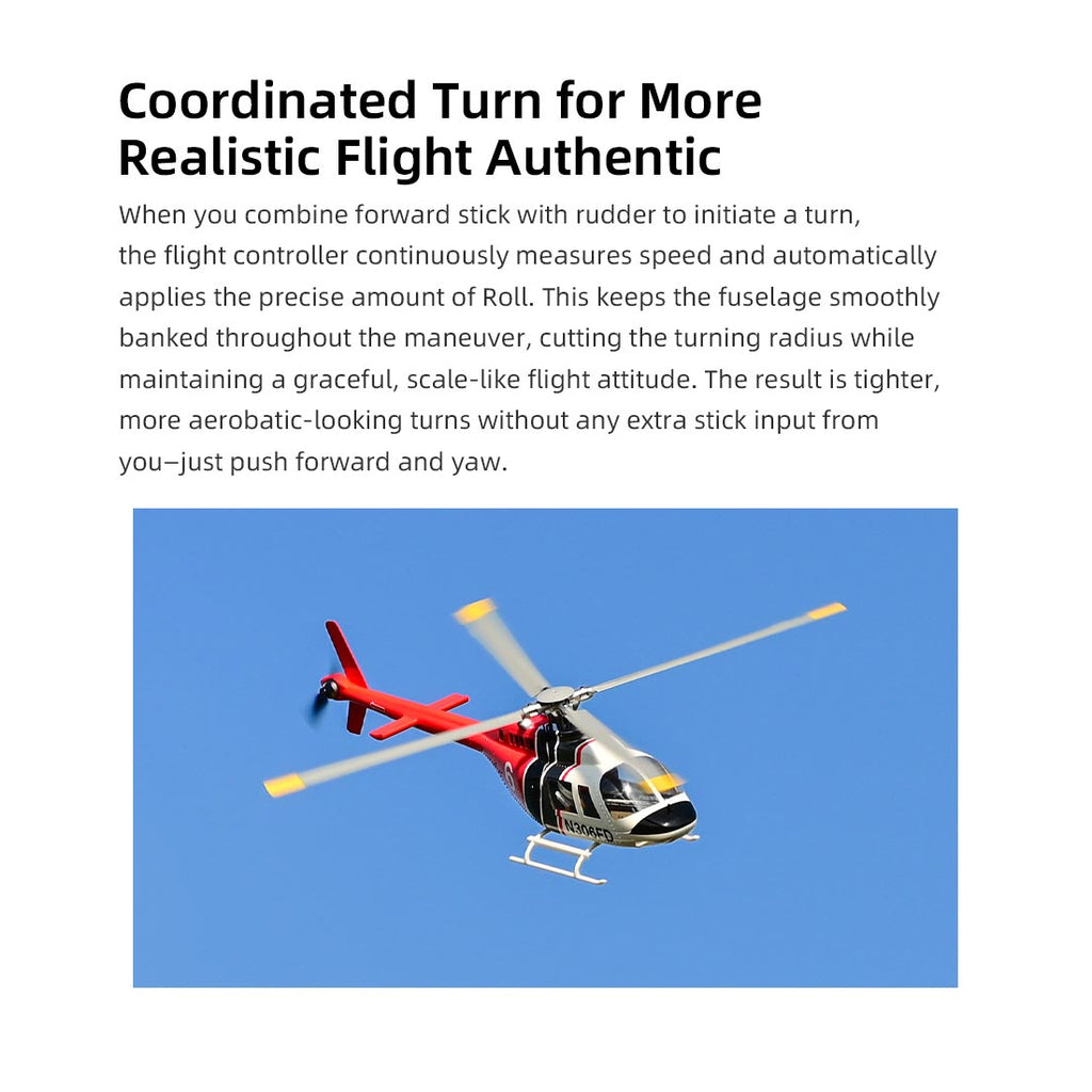 FLYWING Bell-206-V4 470クラス 6CHスケールヘリ 本体キット | 送信機別売り 技適不要