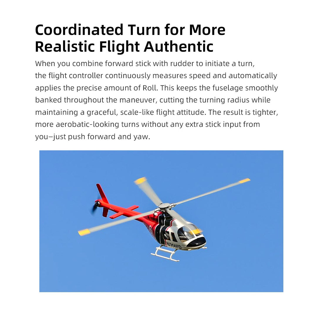 FLYWING Bell-206-V4 470クラス 6CHスケールヘリ 本体キット | 送信機別売り 技適不要