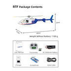 FLYWING BELL-407 470級 RCヘリコプター RTFバージョン GPS ACEフライトコントローラー 2.4G 左右ハンドル調整可能