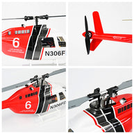FLYWING Bell-206-V3 470クラス RCヘリコプター 2.4G 6CH GPS搭載 Model1/2切替 RTF完成品