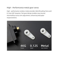 FLYWING Bell-206-V3 470クラス RCヘリコプター 2.4G 6CH GPS搭載 Model1/2切替 RTF完成品