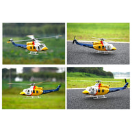 FLYWING BELL-412 470クラス RC軍用ヘリコプター 2.4G 6CH GPS搭載 クイックデタッチプロペラ RTF版 Model1/Model2切替