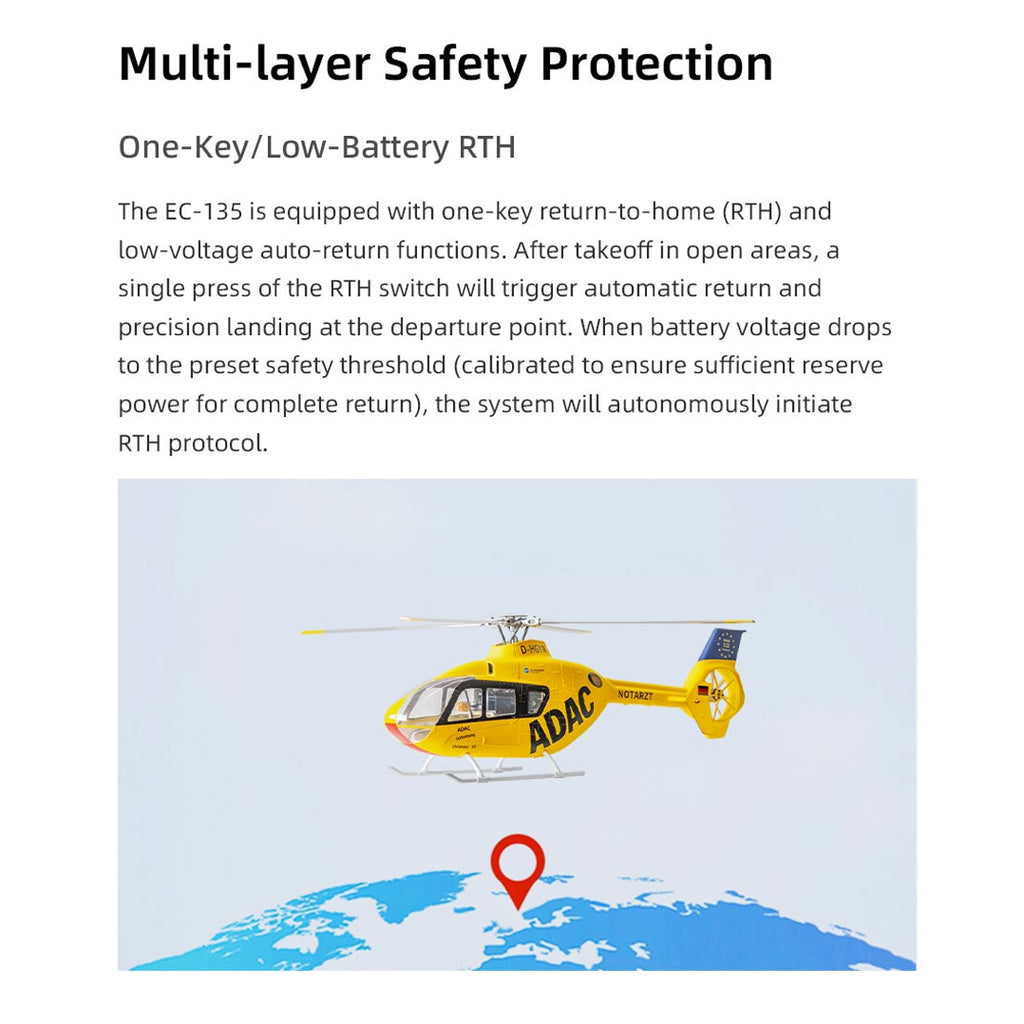 FLYWING EC135 470クラス 6CHスケールヘリ 本体キット | 送信機別売り 技適不要