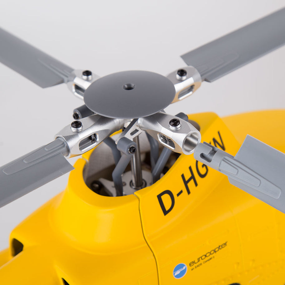 FLYWING EC135 470クラス RCシミュレーションヘリコプター 2.4G 6CH GPS搭載 4個クイックデタッチプロペラ RTF版 Model1/Model2切替