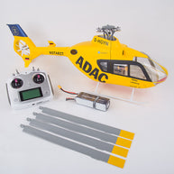 FLYWING EC135 470クラス RCシミュレーションヘリコプター 2.4G 6CH GPS搭載 4個クイックデタッチプロペラ RTF版 Model1/Model2切替