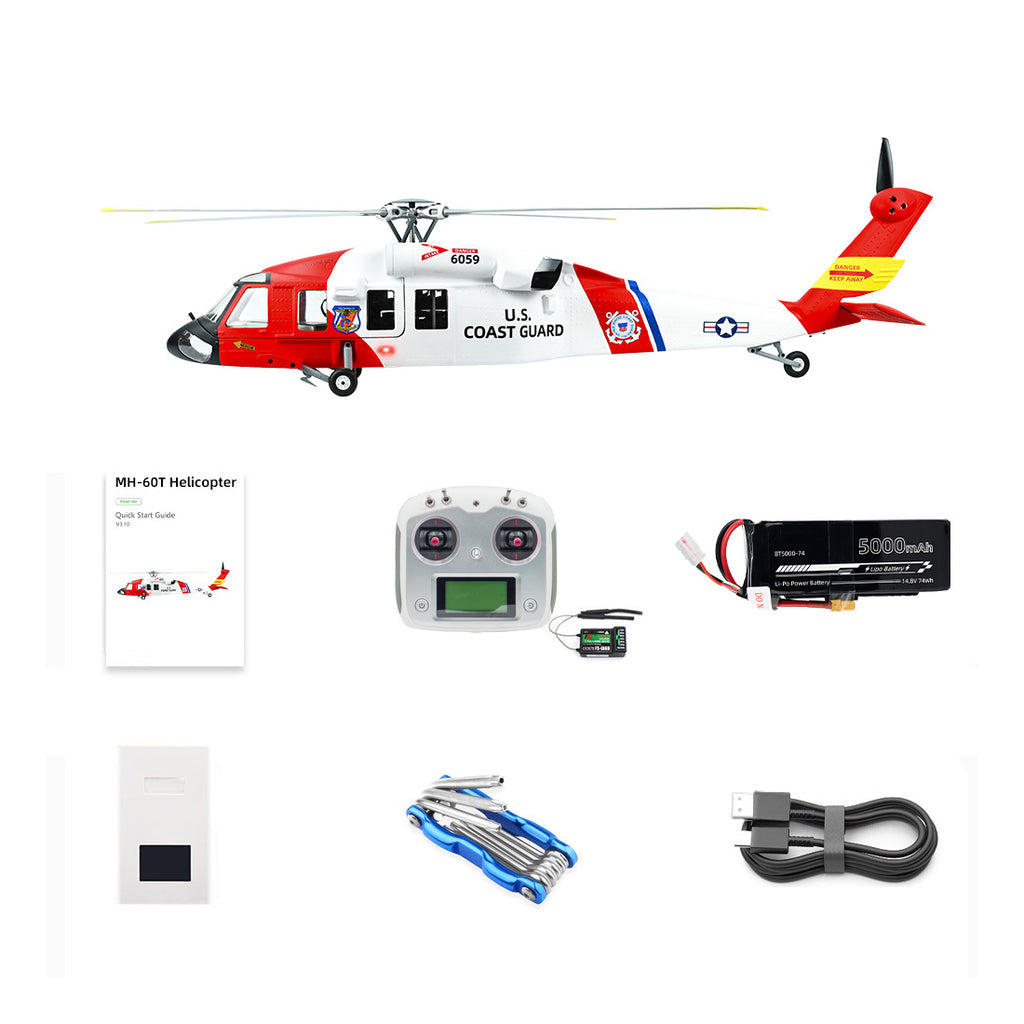 FLYWING MH-60R 470クラス RC軍用ヘリコプター 2.4G 6CH ACEフライトコントローラー GPS測位 左右ハンドコントロール